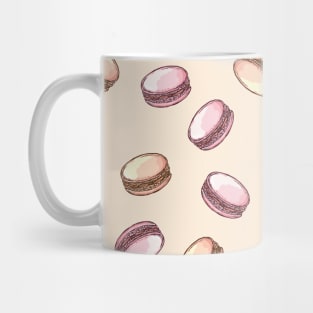 Macarons pattern cute face mask Mug